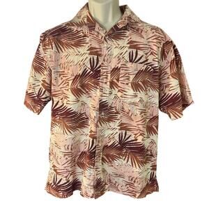 Mile 4 Short Sleeve button up shirt Mens size Large